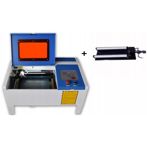 CO2 Lézerplotter 40W 35x24cm (K40) + Air Assist + Red Point + Forgó kiegészítő